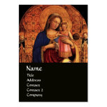 VIRGIN WITH CHILD AND SAINTS ,black Business Card Template