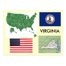 Virginia, USA Postcard