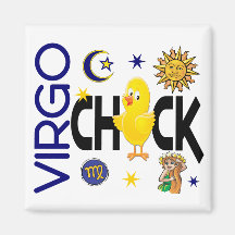 Virgo Chick 1 Refrigerator Magnet