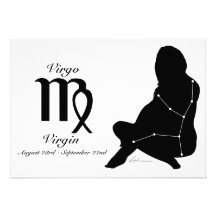 Virgo Constellation/Zodiac Invitation