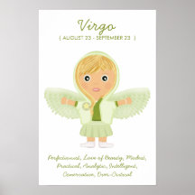 Virgo - Girl Horoscope Poster