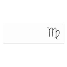 Virgo. Zodiac Astrological Sign. Business Card Template