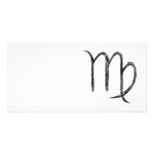 Virgo. Zodiac Astrological Sign. Personalized Photo Card