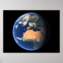 Virtual Planets Earth Planet View 01 Europe and Af Posters