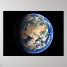 Virtual Planets Earth Planet View 02 South East As Print