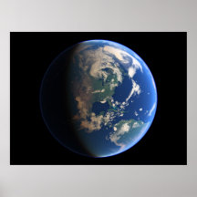 Virtual Planets Earth Planet View 03 Americas Poster