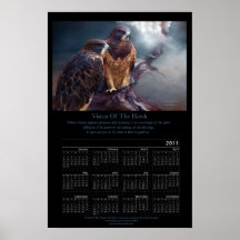 Vision Of The Hawk 2011 Art Calendar Poster