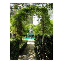 Visions of Charleston Fountain Postcard