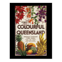 Visit colourful Queensland Postcard