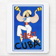 Visit Cuba Vintage Mouse Pads