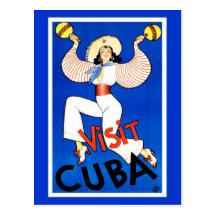 Visit Cuba Vintage Post Cards