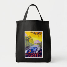 Visit Greece By Car - Vintage Travel Tote Bag