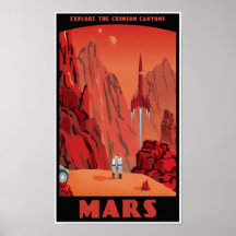 Visit Mars Posters