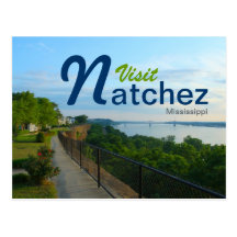 Visit Natchez, Mississippi on the Bluffs Post Cards