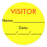 VISITOR stickers
