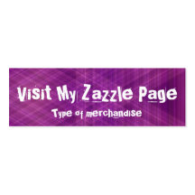 Vist my zazzle Page (purple) Business Card Templates