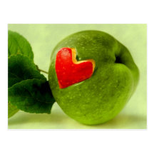 Vitamine mit Herz Postkarte