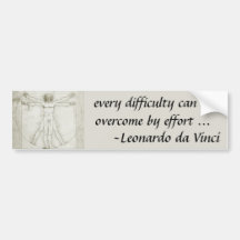 Vitruvian Man by Leonardo da Vinci, Renaissance Bumper Stickers