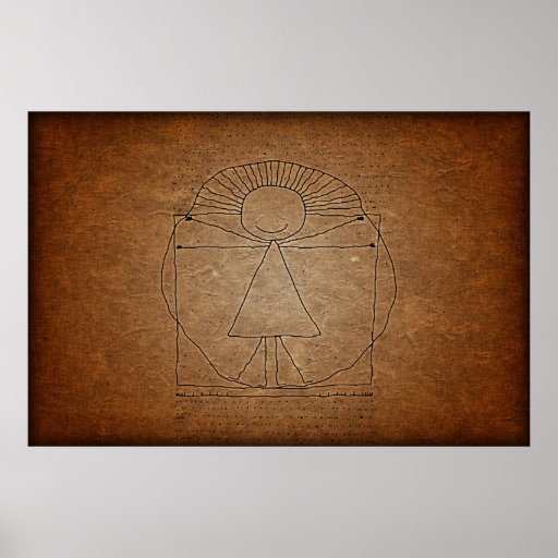 Vitruvian Man Print