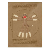 Vitruvian Monkey Postcard