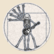 Vitruvian Skeleton stickers