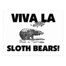 Viva La Sloth Bears Postcard