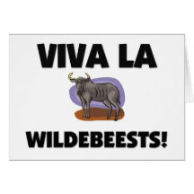 Viva La Wildebeests Greeting Card