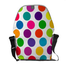 Vivid Colour Polka Dots Medium Zero Messenger Bag