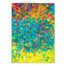 Vivid colours abstract card