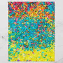 Vivid colours abstract personalised flyer