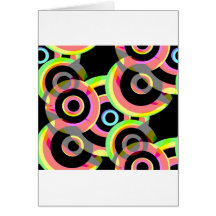 vivid retro circles rounds.jpg greeting card