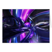 Vivid Waves Abstract Card