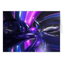 Vivid Waves Abstract Greeting Cards