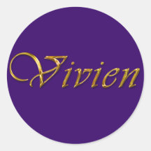 VIVIEN Name Branded Personalised Gift Stickers