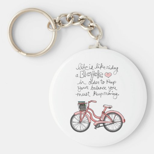vol25 life is like riding a bicycle key chains