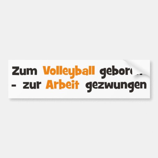 Volleyball Auto Aufkleber