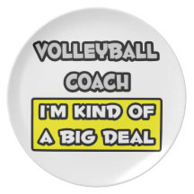 Volleyball Coach .. I'm Kind of a Big Deal Party Plate