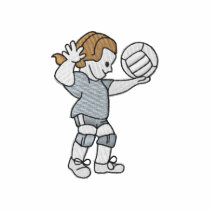Volleyball Girl embroidered shirts