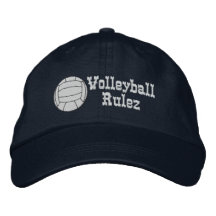 Volleyball Rulez Embroidered Hat