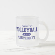 Volleyball University Coffee Mugs