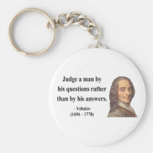 Voltaire Quote 8b Keychain