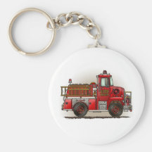 Volunteer Fire Truck Keychain