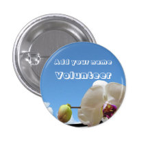 Volunteer Orchid Button