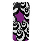 Vortex (Black/Purple) iPhone 4 Case