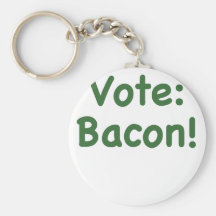 Vote Bacon Key Chain