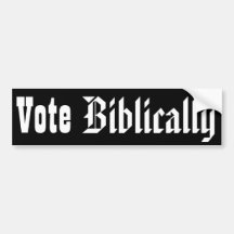 Vote Biblically Bumper Sticker