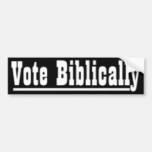 Vote Biblically Bumper Sticker