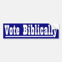 Vote Biblically Bumper Stickers