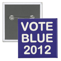 Vote Blue 2012 Campaign Button