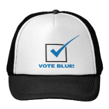 Vote Blue Mesh Hats